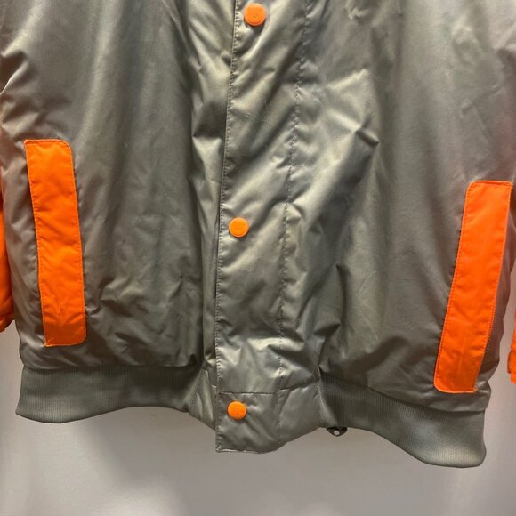 Burton Men XL Orange & Gray Jacket With Hood & Pockets - Picture 5 of 14